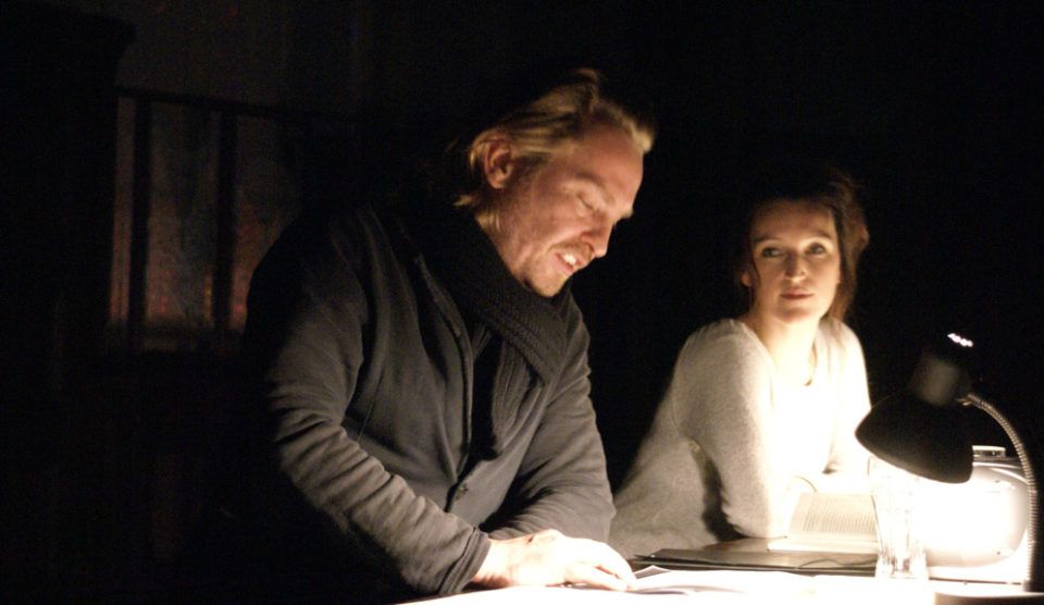 Birgit Unterweger & Manuel Harder bei einer Lesung des Freundeskreises Schauspiel Leipzig